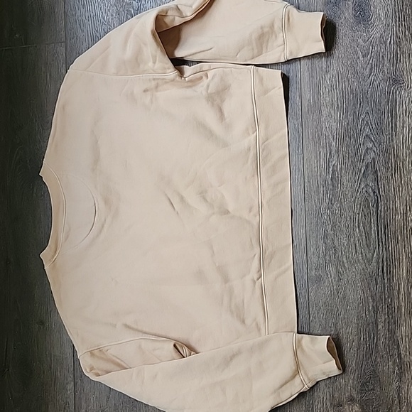 Girlfriend Collective crop crew neck sweatshirt in Canyon Size M - Picture 4 of 7